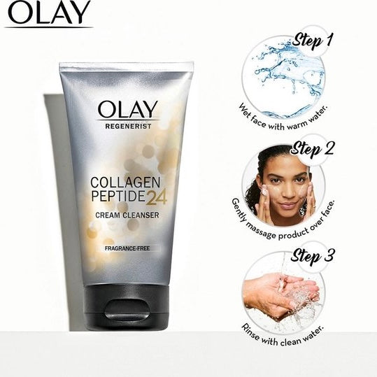 Crema Limpiadora con Colágeno Olay Collagen Peptide 24