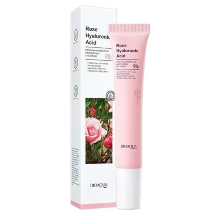 Al por Mayor Contorno de Ojos Bioaqua Rose Hyaluronic Acid Eye Cream Anti Aging
