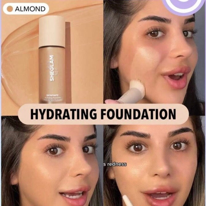 Base Hidratante She Glam Skinfinite Hydrating Foundation