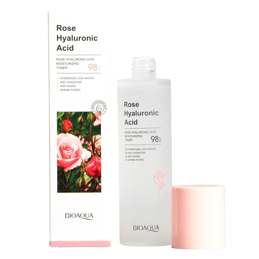 Tónico con Ácido Hialurónico de Rosas Bioaqua Rose Hyaluronic Acid