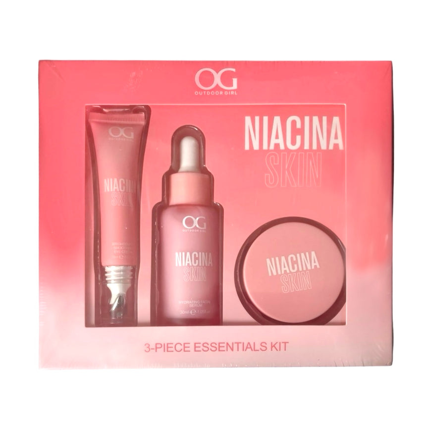 Al por Mayor Kit de Skincare Outdoor Girl Niacina 3 Piece Essential Kit