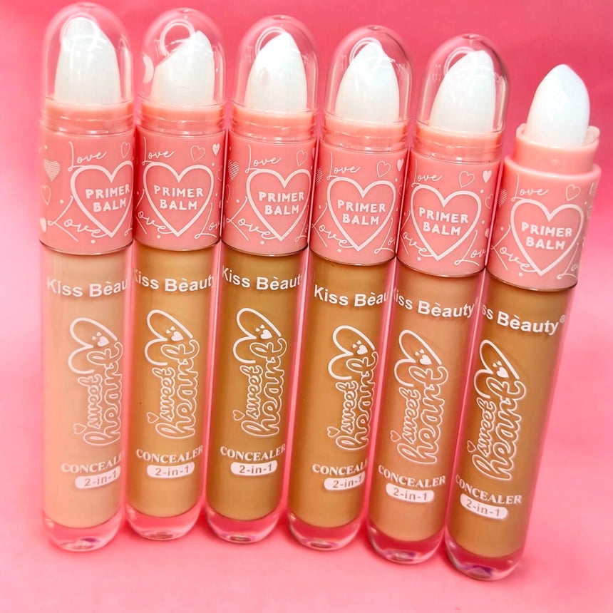 Primer Corrector 2 en 1 Kiss Beauty Sweet Heart Primer Balm Concealer 2 in 1