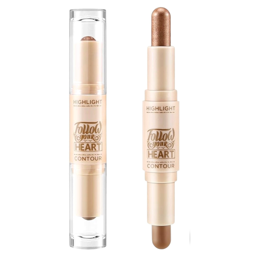 Dúo de Contorno e Iluminador BB&W Follow Your Heart Highlight & Contour