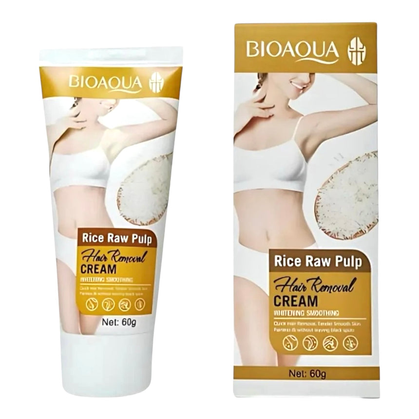 Crema Depilatoria de Arroz Bioaqua Rice Raw Pulp Hair Removal Cream