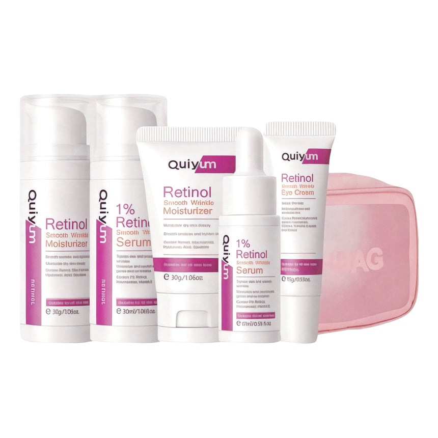 Kit de Skincare Humectante de Retinol Quiyum Rinkle Smooth Moisturizer