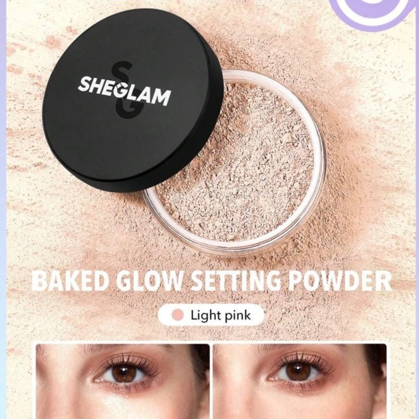 Polvos Sueltos She Glam Baked Glow Setting Powder