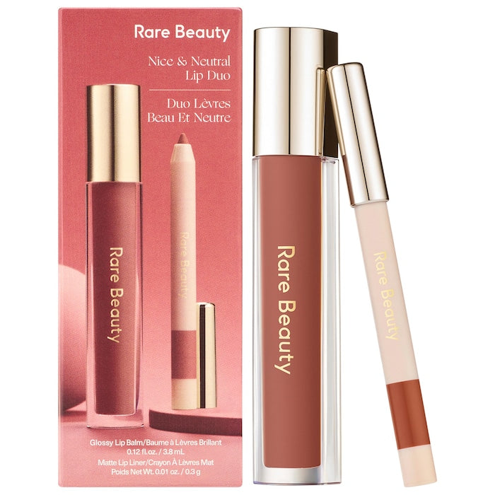 Delineador y Gloss para Labios Rare Beauty Nice & Neutral Lip Gloss and Liner Duo