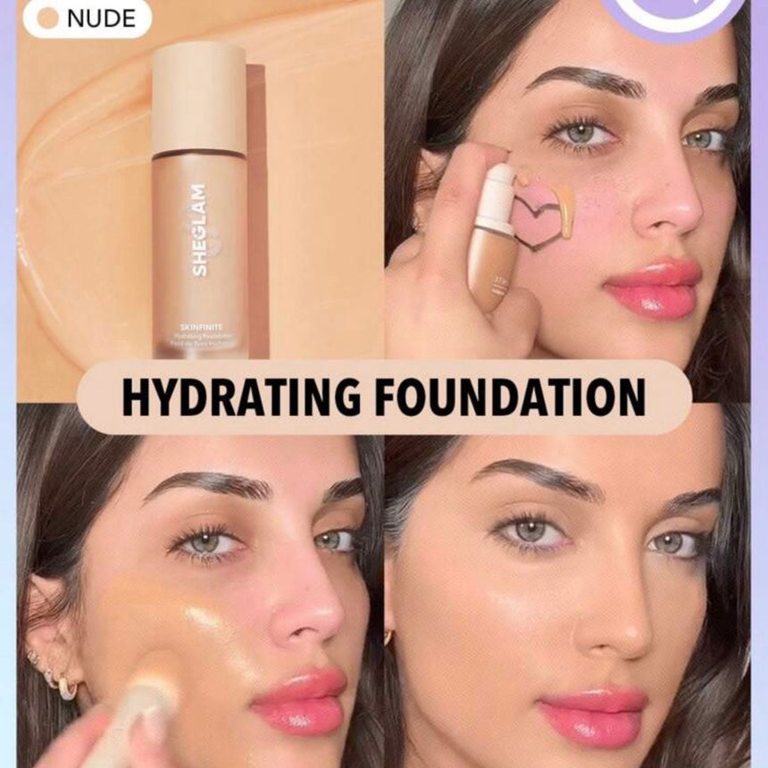 Base Hidratante She Glam Skinfinite Hydrating Foundation