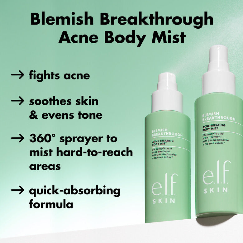 Spray para Acné Elf Blemish Breakthrough Acne Treating Body Mist