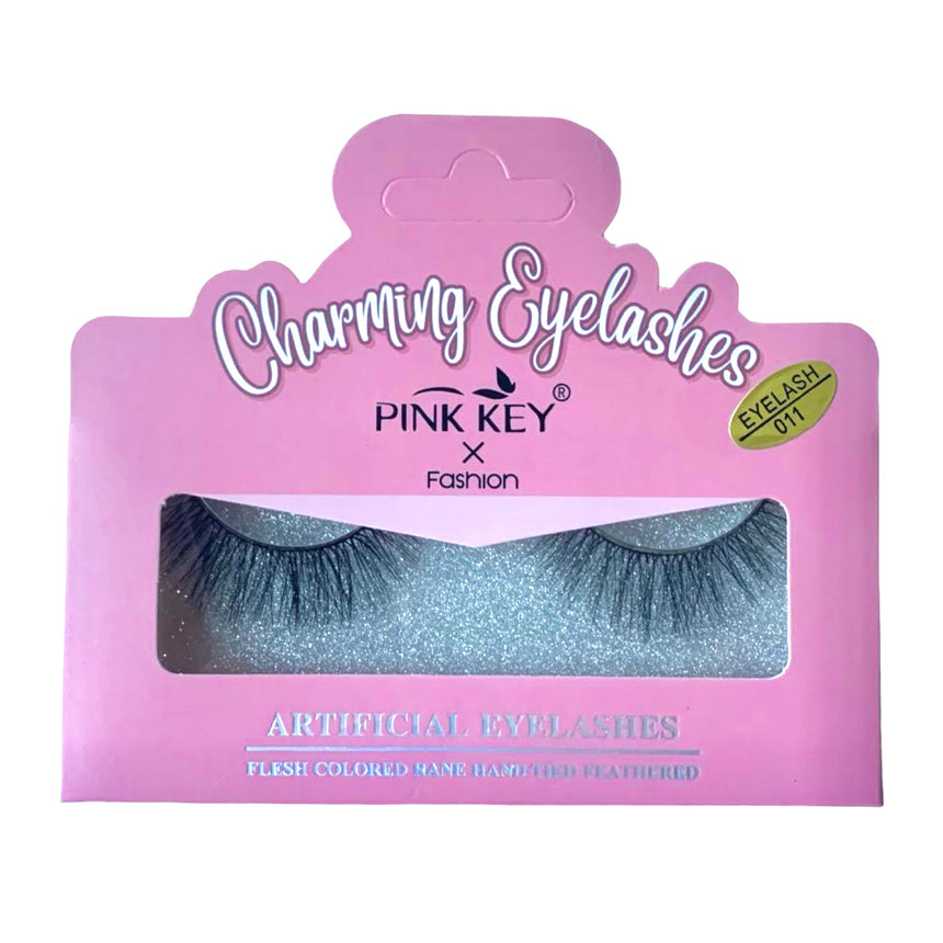 Set de Pestañas Postizas Pink Key Charming Eyelashes