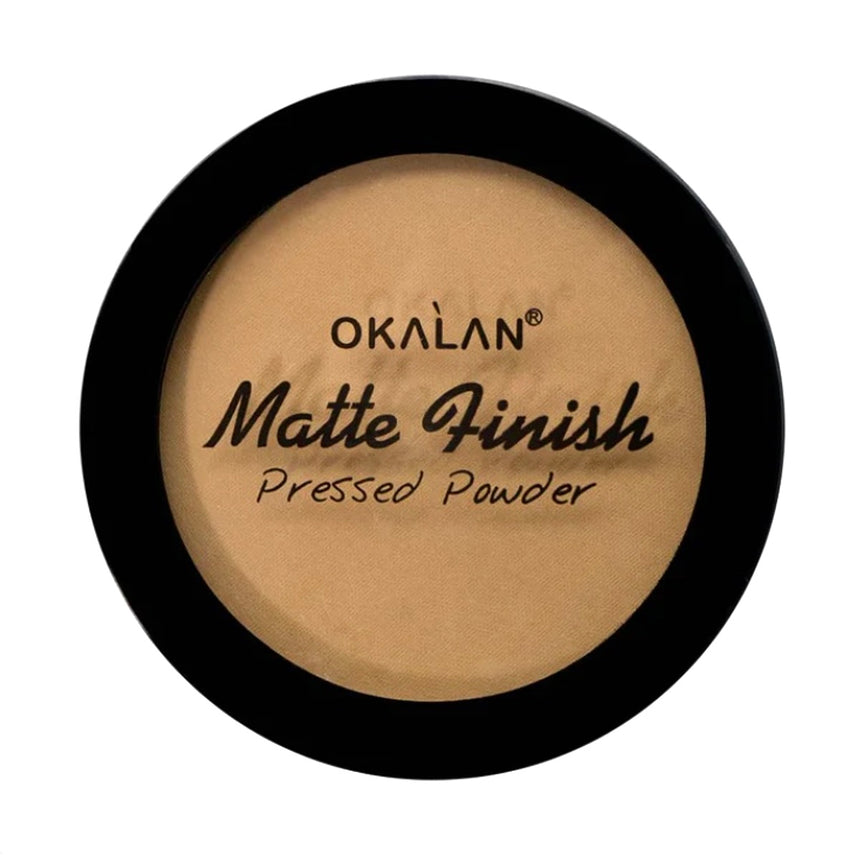 Polvos Compactos Okalan Matte Finish Pressed Powder