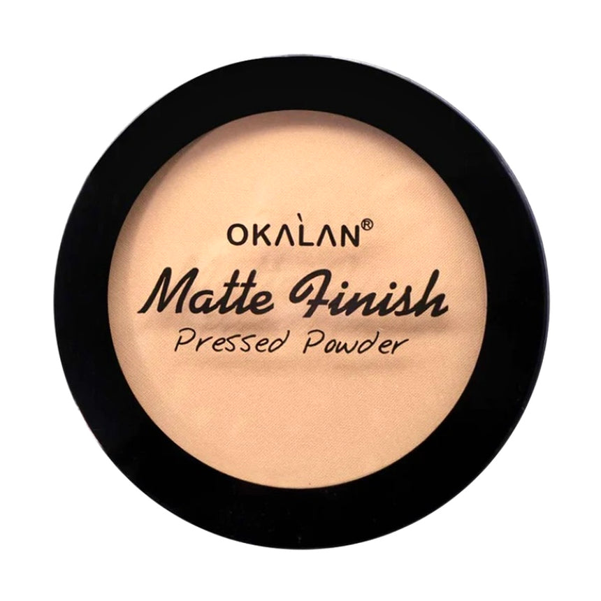 Polvos Compactos Okalan Matte Finish Pressed Powder