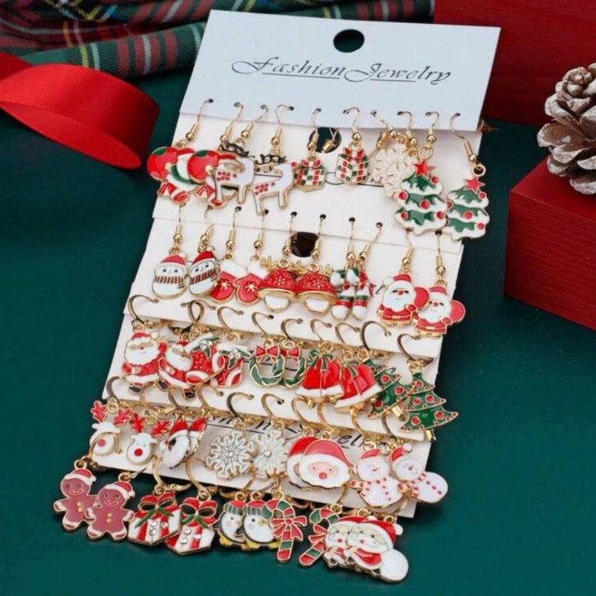 Kit de Aretes Navideños