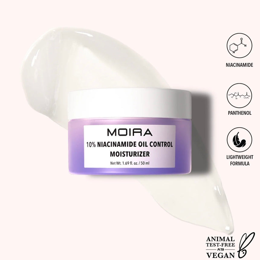 Humectante para Control de Grasa con Niacinamide Moira 10% Niacinamide Oil Control Moisturizer