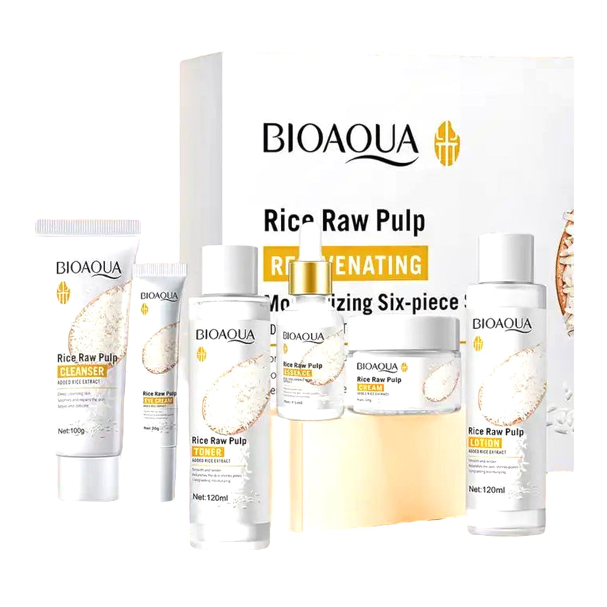 Kit de Pulpa de Arroz Rejuvenecedor Bioaqua Rice Raw Pulp