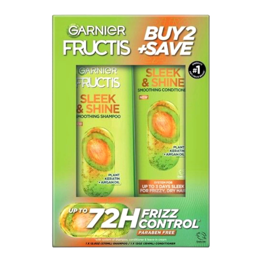 Kit de Shampoo y Acondicionador Control Frizz Garnier Fructis 72h Frizz Control