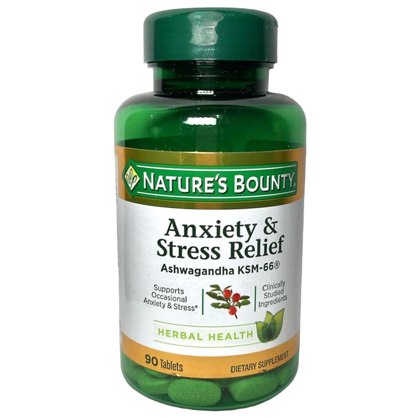 Tabletas de Ashwagandha para Ansiedad Nature’s Bounty Anxiety & Relief Stress Relief