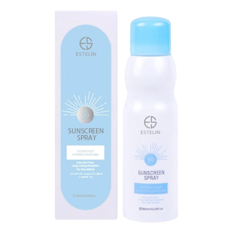 Protector Solar en Spray Estelin Ultra Light Hydrates and Whitening Sunscreen Spray 50spf 180ml