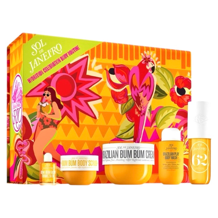 Kit de Skincare Sol de Janeiro Hydration Celebration Body Routine