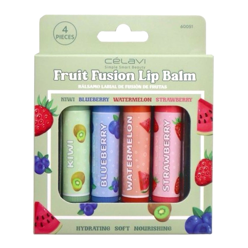 Kit de Bálsamos Labiales Célavi Fruit Fusion Lip Balm