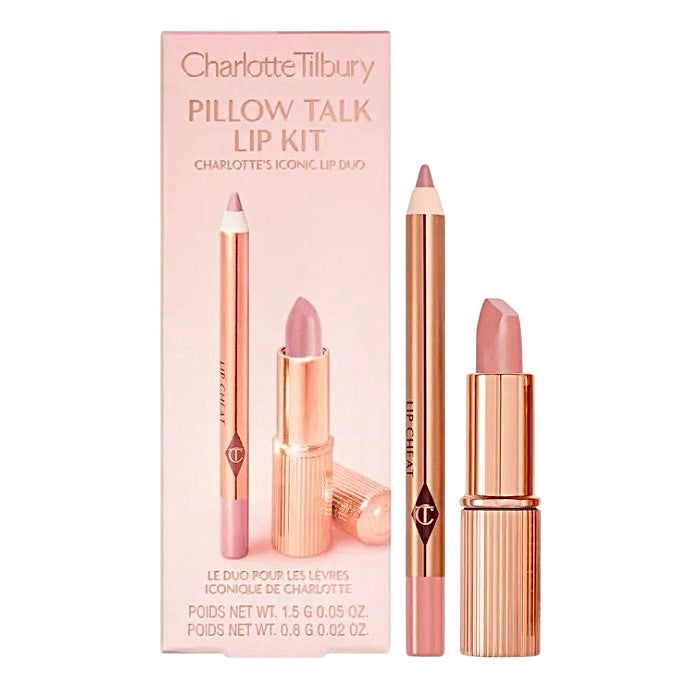 Kit de Labial y Delineador Charlotte Tilbury Mini Pillow Talk Lipstick & Liner