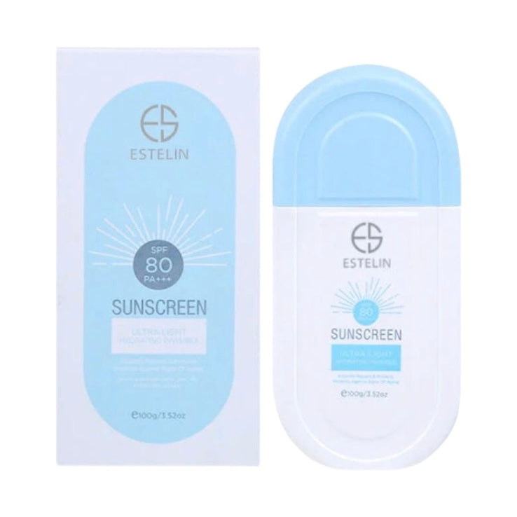 Protector Solar Estelin Sunscreen Ultra Light Hydrating Invisible 80spf 100mg