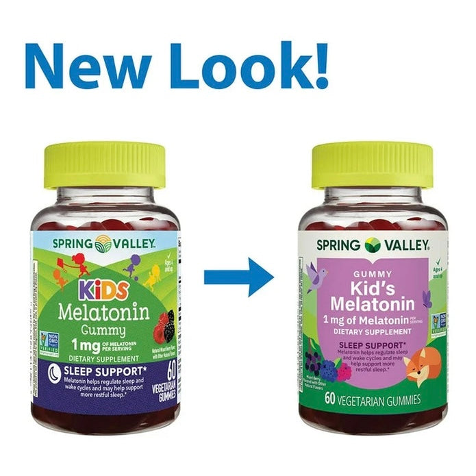 Gomitas de Melatonina Spring Valley Kids 1mg 60uni