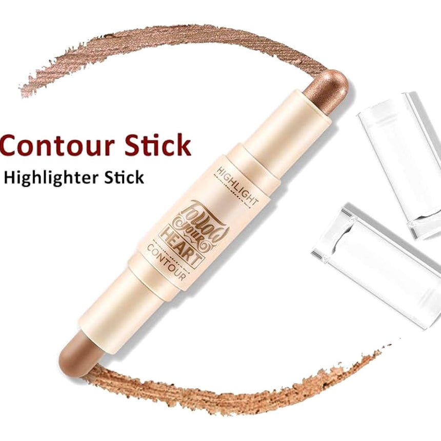 Dúo de Contorno e Iluminador BB&W Follow Your Heart Highlight & Contour