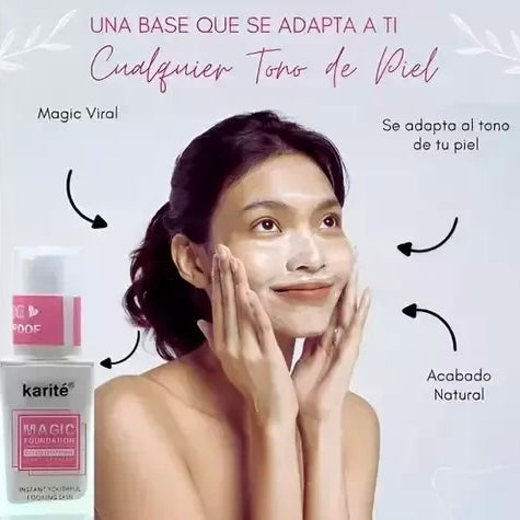 Base de Maquillaje Mágica Karité Magic Fundation Color Changing