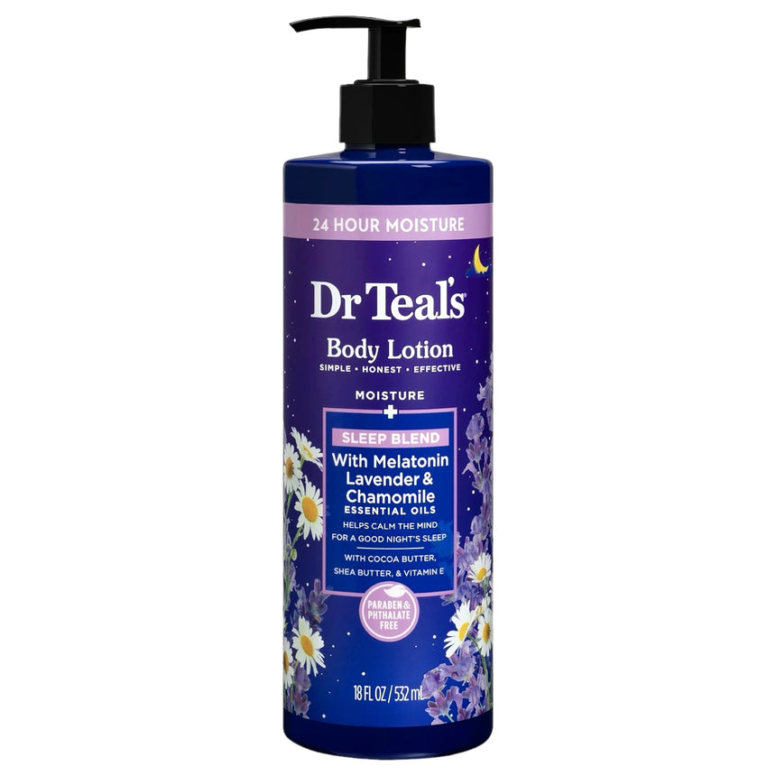 Loción Corporal Nocturna con Melatonina, Lavanda y Manzanilla Dr. Teals Body Lotion With Melatonin Lavander & Chamomile