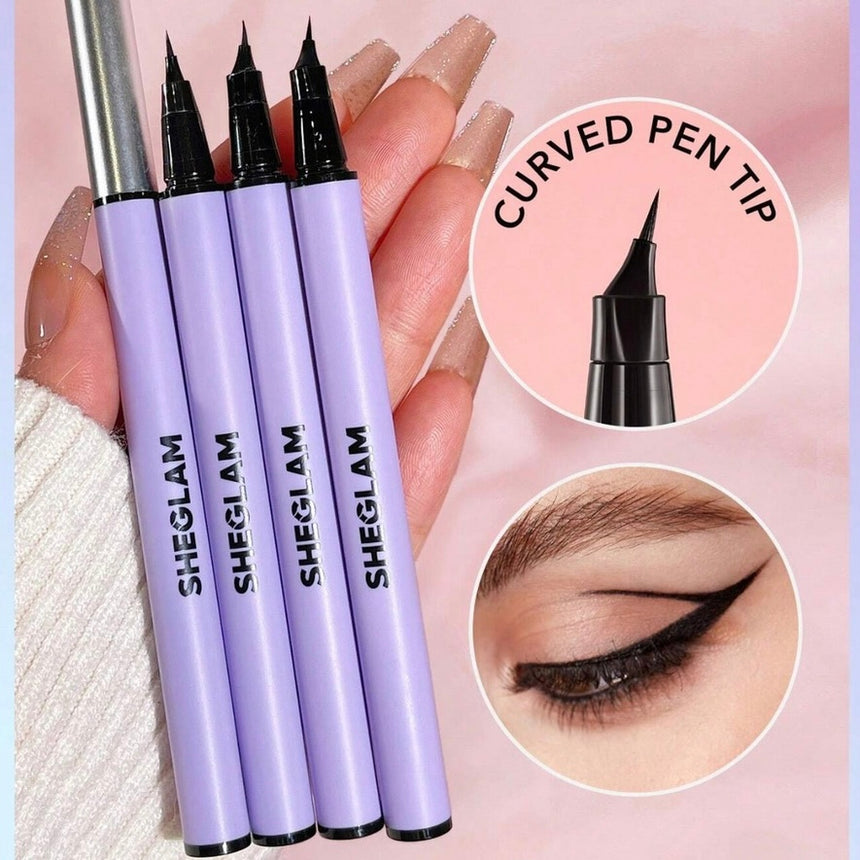 Delineador de Ojos Líquido She Glam Pro Flex Angled Eyeliner