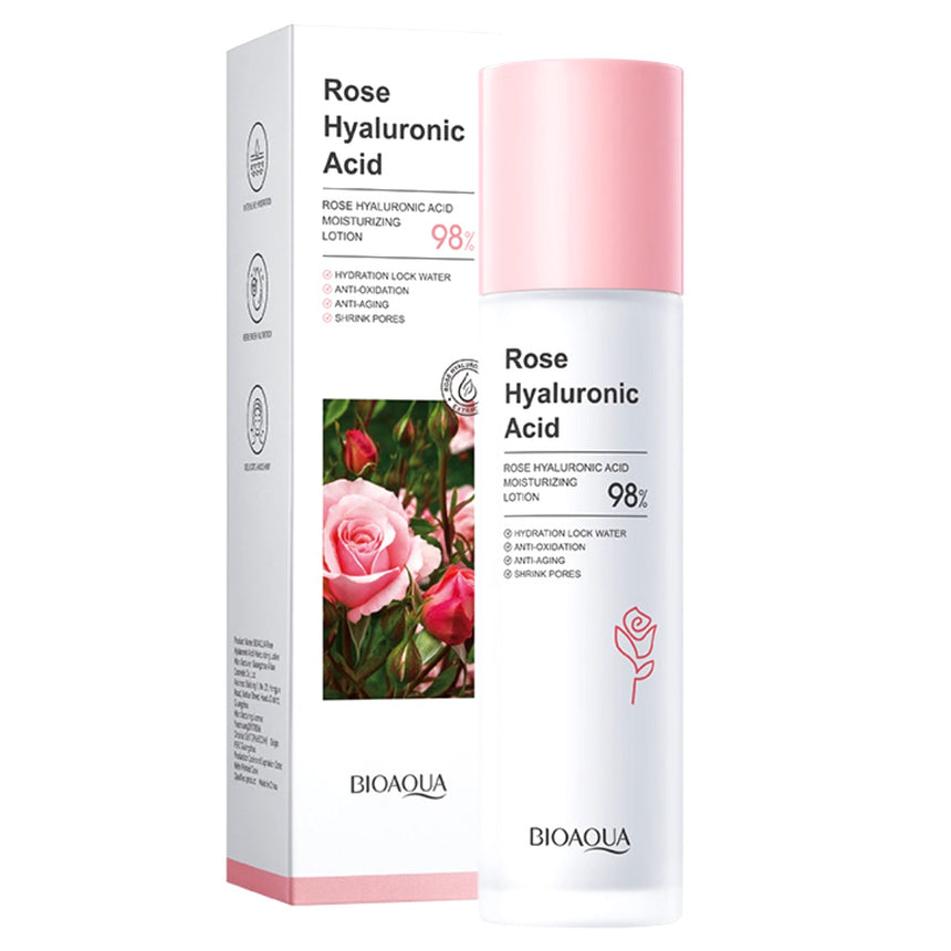 Loción con Ácido Hialurónico de Rosas Bioaqua Rose Hyaluronic Acid