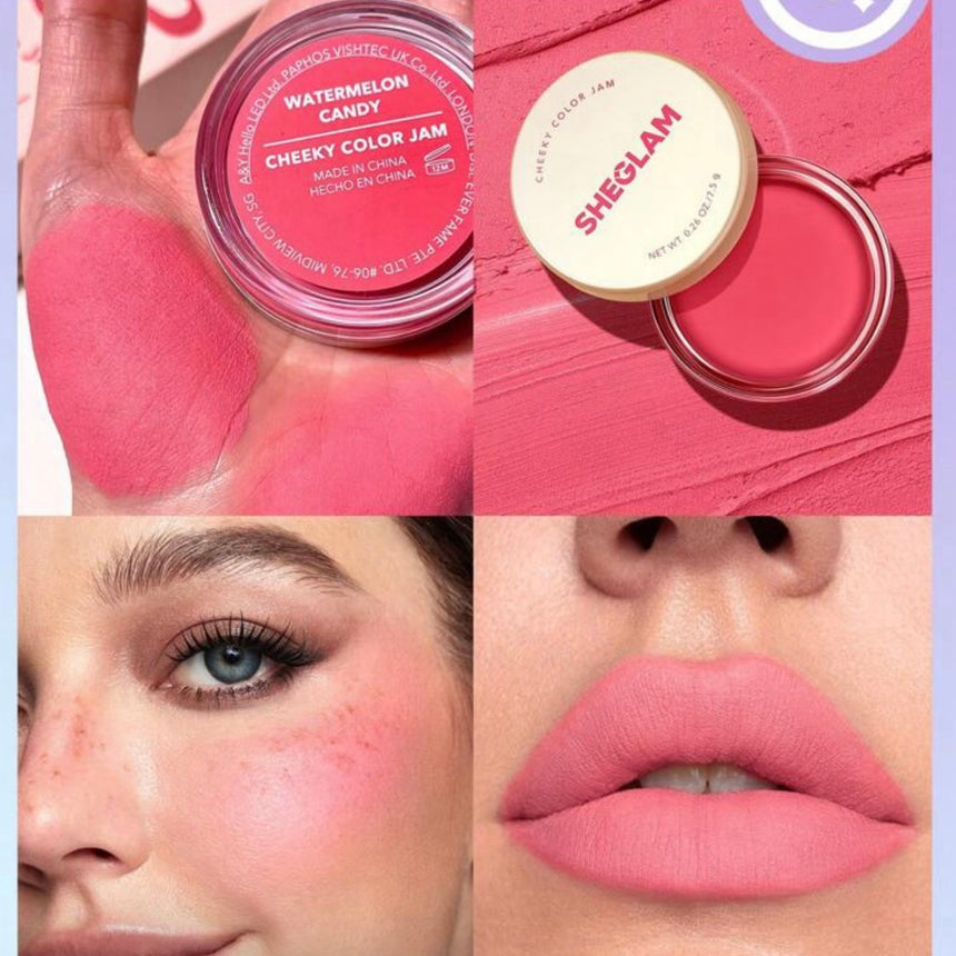 Rubor para Labios y Mejillas She Glam Glow Cheeky Color Jam