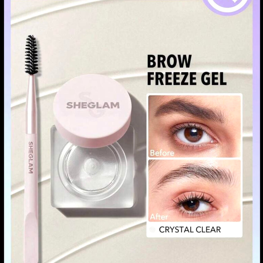 Gel de Cejas con Brocha y Espátula She Glam Brow Freeze Gel