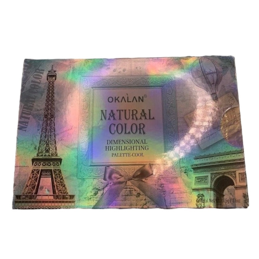 Paleta de Iluminadores  Okalan Natural Color Highlight Palette