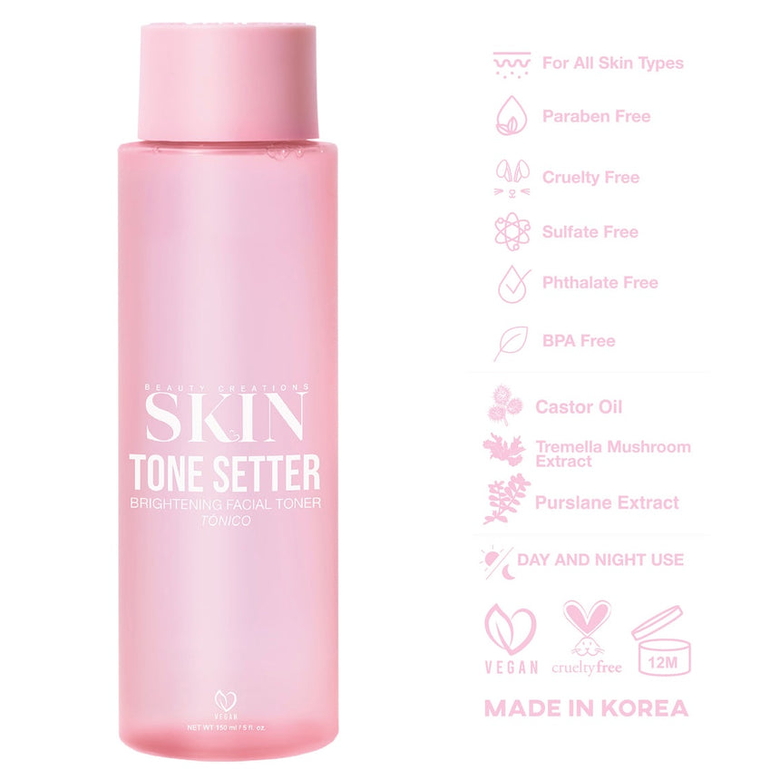 Tónico Facial Beauty Creations Tone Setter Brightening 150ml