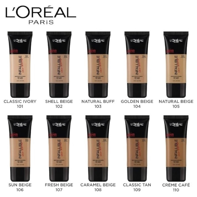 Base Semi Mate L'Oréal Paris Infallible Pro Matte Demi Matte Finish