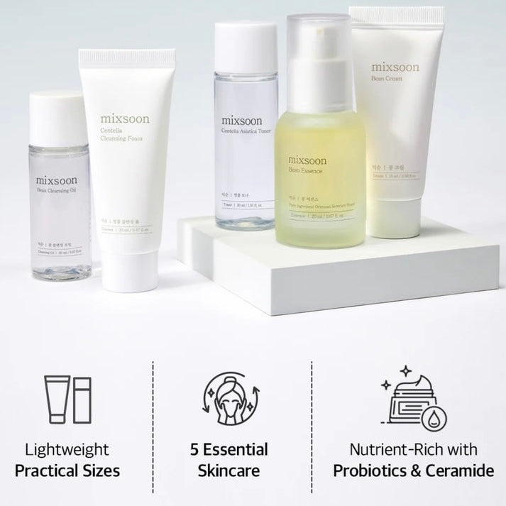 Kit de Esenciales Mixsoon Pure Glow Essentials Gift Set