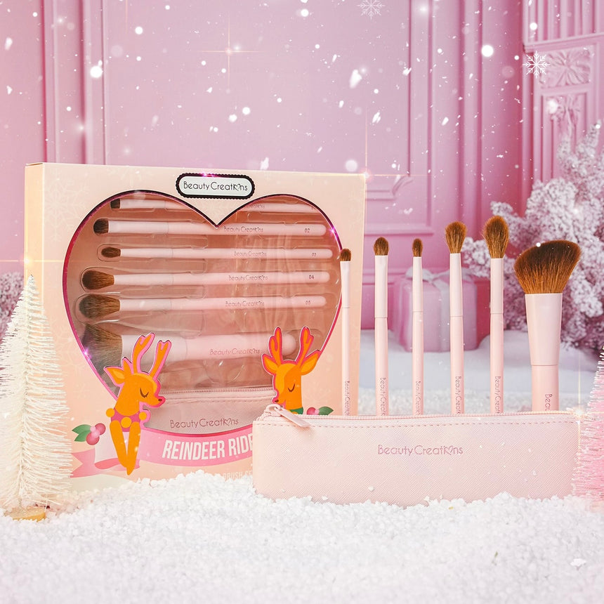 Al por Mayor Kit de Brochas Beauty Creations Reindeer Ride 6PC Natural Brush Set