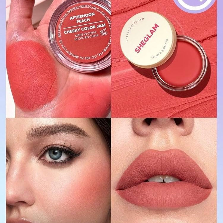 Rubor para Labios y Mejillas She Glam Glow Cheeky Color Jam