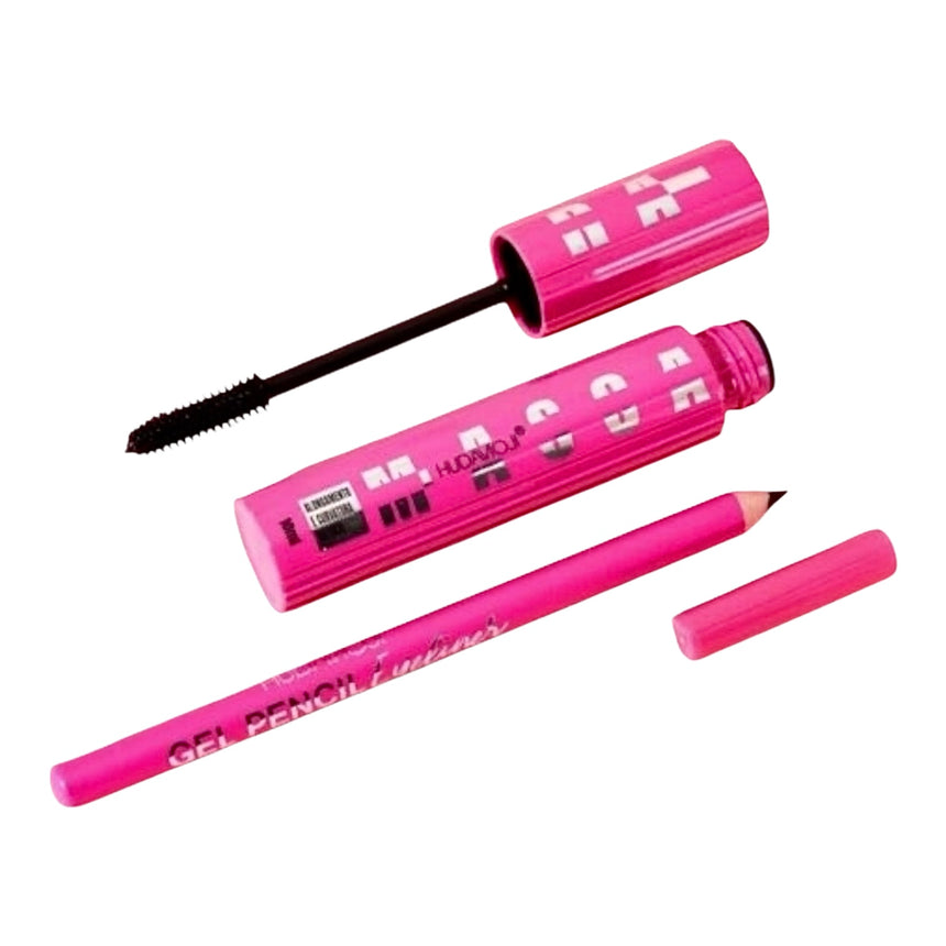 Dúo de Ojos Hudamoji 2 in 1 New Máscara & Eyeliner Pen