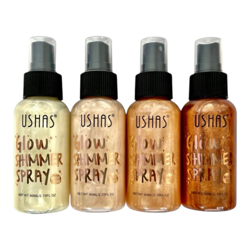 Primer Iluminador Ushas Glow Shimmer Sprays