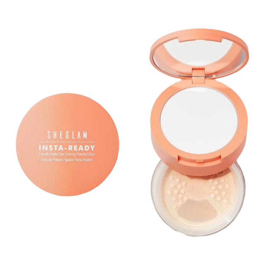 Polvos 2 en 1 Compactos y Sueltos She Glam Insta Ready
