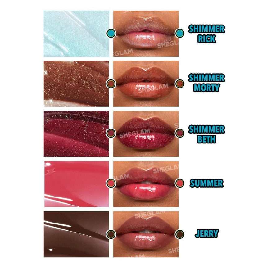 Set de Labiales Rick and Morty  Sheglam Family Counseling Lip Gloss Set