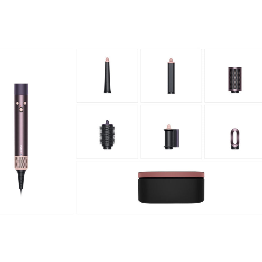 Secadora Multifuncional con Bluetooth Dyson Airwrap ID Multi Styler and Dryer for Straight to Wavy Hair Jasper Plum