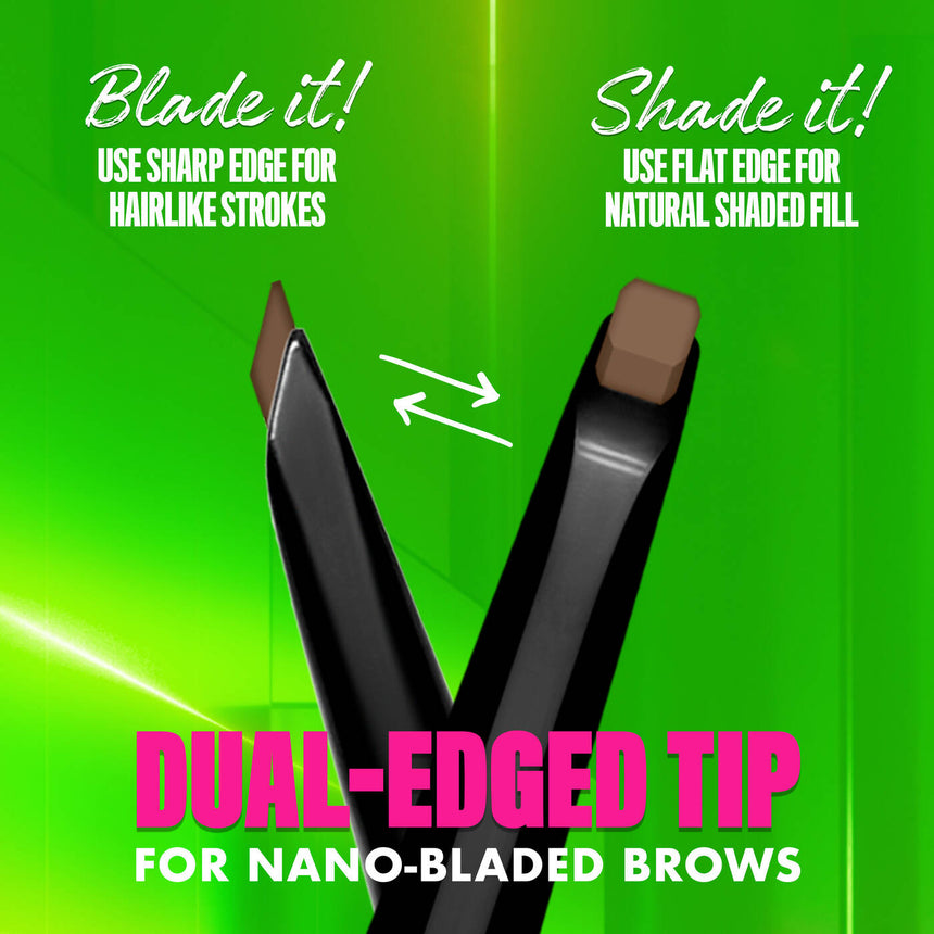 Lápiz de Cejas Nyx Blade & Shade Nano Brow Pencil