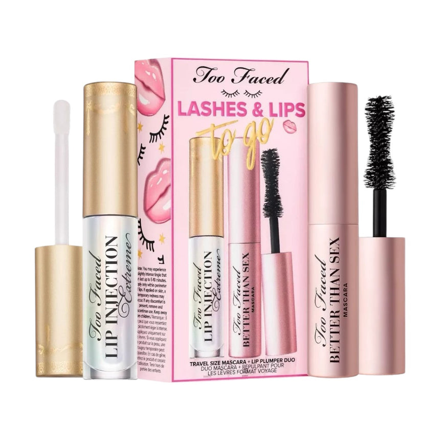 Kit Mini Labios y Pestañas Too Faced Lashes & Lips