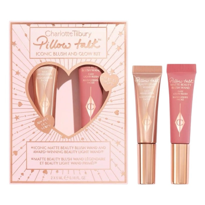 Kit de Rubores Charlotte Tilbury Mini Pillow Talk Iconic Blush and Glow