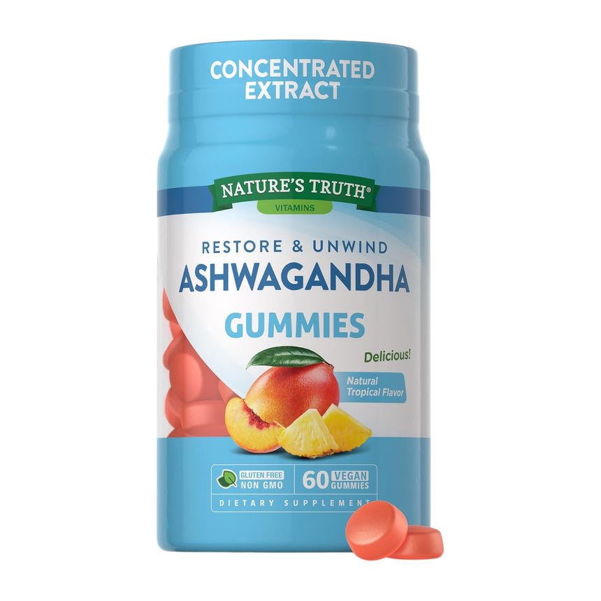 Gomitas de Ashwaganha Nature’s Truth Ashwagandha Gummies 60uni