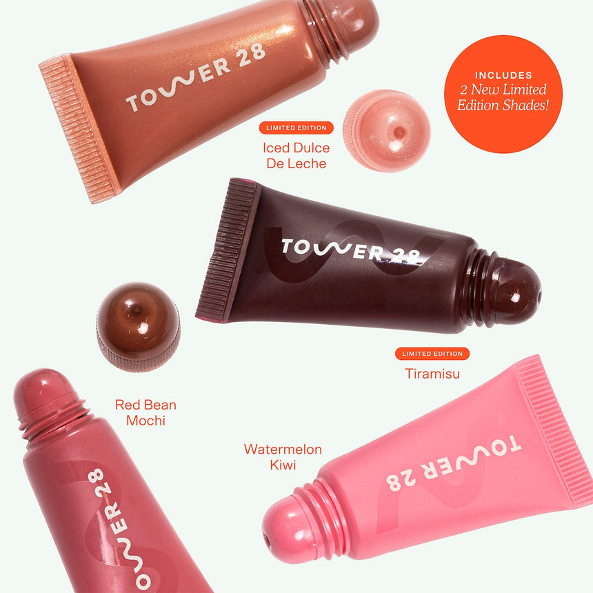Kit de Brillos Labiales Tower 28 Beauty Mini Lil' Softies 2.0